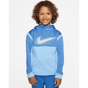 NEW Boy's Size Medium NIKE Dri-Fit Therma Hoodie Mountain Blue 86F250-C53